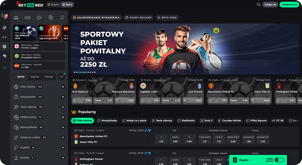 bet on red bukmacher